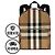 Burberry House Check Jeff Canvas Backpack Beige Multiple colors