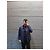 Loro Piana Giacca a vento reversibile in cashmere blu navy Nero - vista 3