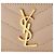 Saint Laurent Monogram Kartenetui Orange Stoff - Ansicht 6