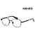 Kenzo Eyeglass Frame Matte Black Square Lightweight Metal Frame