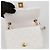 Chanel Borsa a Tracolla e Spalla Petite Sac Golden Ball Chain Bianco - vista 8