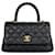 Chanel Caviar Coco Handle Small Black Negro Cuero