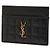 Saint Laurent Tarjetero Monogram Matelassé Cassandra Negro - vista 5