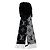 Stola Louis Vuitton in cashmere nero e pelliccia di volpe - vista 4