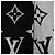 Stola Louis Vuitton in cashmere nero e pelliccia di volpe - vista 5