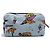 Necessaire Prada 1NS693 Triangle Logo Re-Nylon Surf Print Blu - vista 3