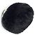 Bracciale rigido in pelliccia di coniglio Chanel Coco Mark Nero Bianco - vista 2