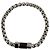 Bracciale con ciondolo Louis Vuitton Monogram Eclipse Nero Argento - vista 3