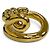 Anello Twist Band in oro Bottega Veneta - vista 3