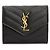 Saint Laurent Cartera Monogram para mujer Negro