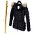 Moncler Clion Fox Fur Women's Down Jacket Black