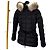Moncler Clion Fox Fur Women's Down Jacket Black - view 3
