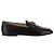 Tod's Mocassini in pelle con logo dorato Nero Multicolore