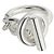 Ring Hermès Anello Croisette Large Model Argento - vista 2