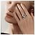 Ring Hermès Anello Croisette Large Model Argento - vista 3