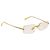Louis Vuitton Occhiali da sole Comet Rectangle Silhouette Rettangolare D'oro