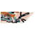 Fendi Sciarpa in seta da donna Optical Lappy AWES Multicolore  - vista 5