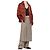 Pantaloni in twill di cotone Dries Van Noten PRIFFITH Grey stamp Marrone - vista 9