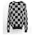 Louis Vuitton Distorted Damier Rundhals-Strickpullover XL Schwarz  - Ansicht 1