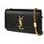 Saint Laurent Borsa Satchel Small Monogram stamp: Nero - vista 2
