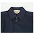 Gucci Camicia in popeline con ricamo GG Blu - vista 3