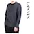 Lanvin Strickpullover mit Rundhalsausschnitt und geometrischem Muster Schwarz
