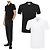 Saint Laurent Kurzarm-Polo-T-Shirt mit Monogramm-Logo Mehrfarben