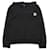 Moncler Kapuzenpullover aus Baumwolle mit Logo-Patch Schwarz  - Ansicht 1