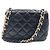 Chanel Borsa a tracolla matelassé in pelle d'agnello Season con catena Nero - vista 4