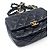 Chanel Borsa a tracolla matelassé in pelle d'agnello Season con catena Nero - vista 7