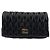 Miu Miu Mini borsa a tracolla Matelassé con catena Nero