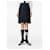Thom Browne Falda plisada de algodón Azul - vista 5