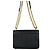 Prada Borsa a tracolla con patta in Saffiano Nero - vista 3
