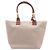 Hermès Bolso Tote Steeple de lona écru Blanco - vista 2