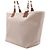 Hermès Bolso Tote Steeple de lona écru Blanco - vista 3