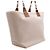 Hermès Bolso Tote Steeple de lona écru Blanco - vista 4
