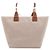Hermès Bolso Tote Steeple de lona écru Blanco - vista 5