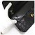 Chanel Borsa a tracolla Classic Medium in pelle d'agnello nera Nero - vista 8
