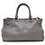 Prada Borsa Tote e Borsa a Tracolla con Doppia Zip in Vitello Morbido Grigio - vista 5