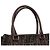Fendi Bolso de hombro Juke de cuero marrón y jacquard FF Logo - vista 10