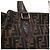 Fendi Bolso de hombro Juke de cuero marrón y jacquard FF Logo - vista 9