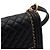Chanel Borsa a tracolla Boy Medium in pelle di vitello nera con catena dorata Nero - vista 12