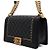 Chanel Borsa a tracolla Boy Medium in pelle di vitello nera con catena dorata Nero - vista 3