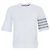 Thom Browne Texturiertes Piqué-Baumwoll-T-Shirt