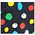 Louis Vuitton Falda vaquera de lunares Yayoi Kusama Negro - vista 4