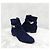 Hermès Stivali Kelly in camoscio blu navy - vista 3
