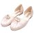 Chanel Ballerine piatte in seta rosa con logo CC