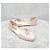 Chanel Ballerine piatte in seta rosa con logo CC - vista 2