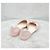 Chanel Ballerine piatte in seta rosa con logo CC - vista 5