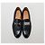 Gucci Mocassino in pelle argento con morsetto Nero - vista 3